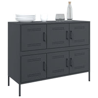 Credenza Antracite 100,5x39x79 cm in Acciaio 843098