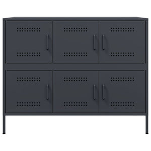 Credenza Antracite 100,5x39x79 cm in Acciaio 843098