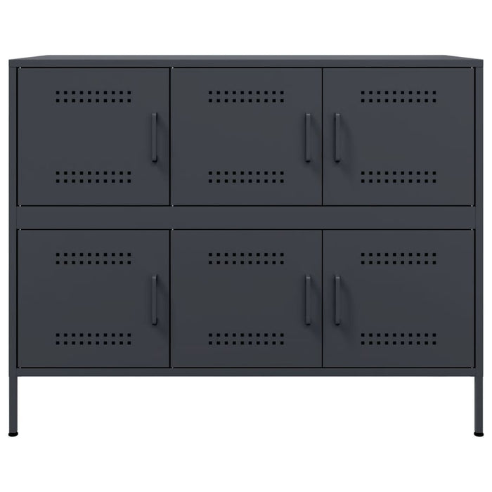 Credenza Antracite 100,5x39x79 cm in Acciaio 843098