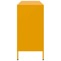 Credenza Giallo Senape 100,5x39x79 cm Acciaio Laminato a Freddo 843099