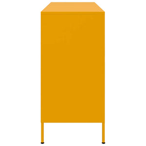 Credenza Giallo Senape 100,5x39x79 cm Acciaio Laminato a Freddo 843099