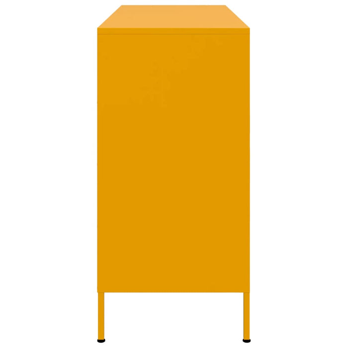 Credenza Giallo Senape 100,5x39x79 cm Acciaio Laminato a Freddo 843099