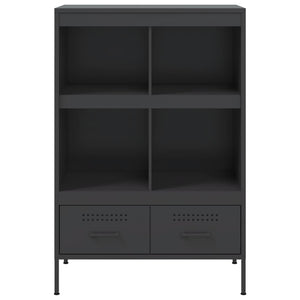 Credenza Nera 68x39x101,5 cm in Acciaio 843102