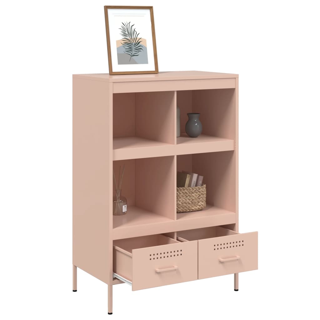 Credenza-Buffet-Armadio da cucina Rosa 68x39x101,5 cm in Acciaio 414526