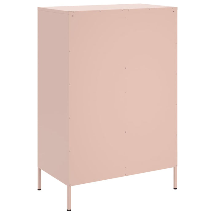 Credenza-Buffet-Armadio da cucina Rosa 68x39x101,5 cm in Acciaio 414526