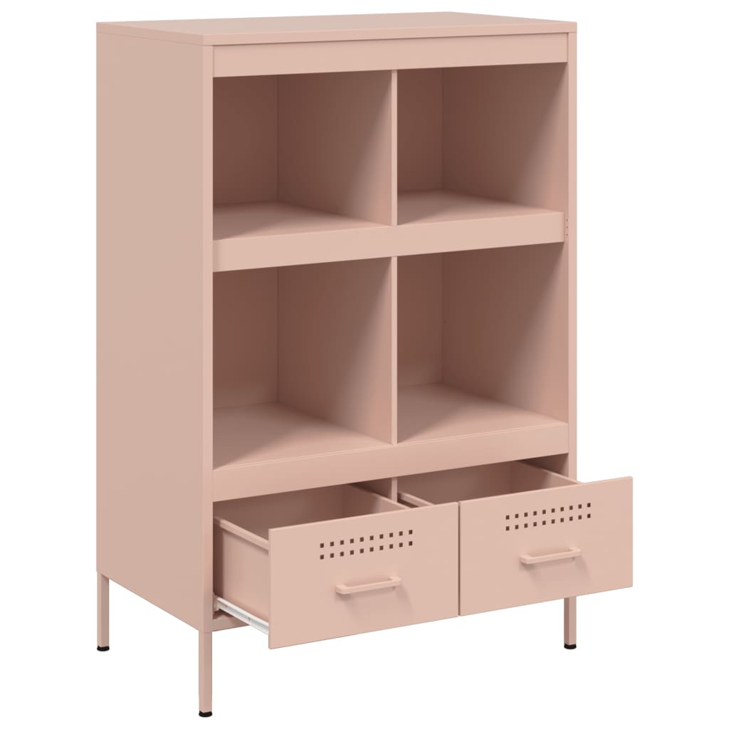 Credenza-Buffet-Armadio da cucina Rosa 68x39x101,5 cm in Acciaio 414526