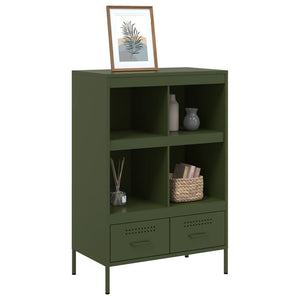 Credenza Verde Oliva 68x39x101,5 cm in Acciaio 843106