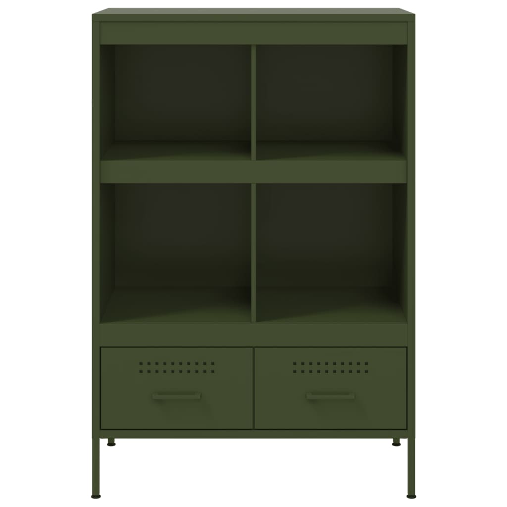 Credenza Verde Oliva 68x39x101,5 cm in Acciaio 843106