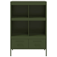 Credenza Verde Oliva 68x39x101,5 cm in Acciaio 843106