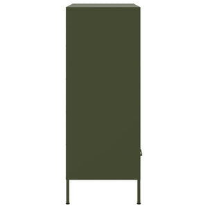 Credenza Verde Oliva 68x39x101,5 cm in Acciaio 843106