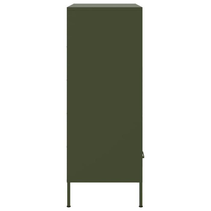 Credenza Verde Oliva 68x39x101,5 cm in Acciaio 843106