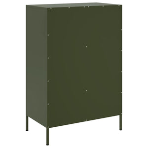 Credenza Verde Oliva 68x39x101,5 cm in Acciaio 843106