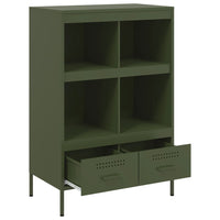 Credenza Verde Oliva 68x39x101,5 cm in Acciaio 843106
