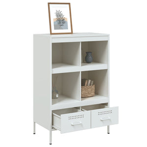 Credenza Bianca 68x39x101,5 cm in Acciaio 843107