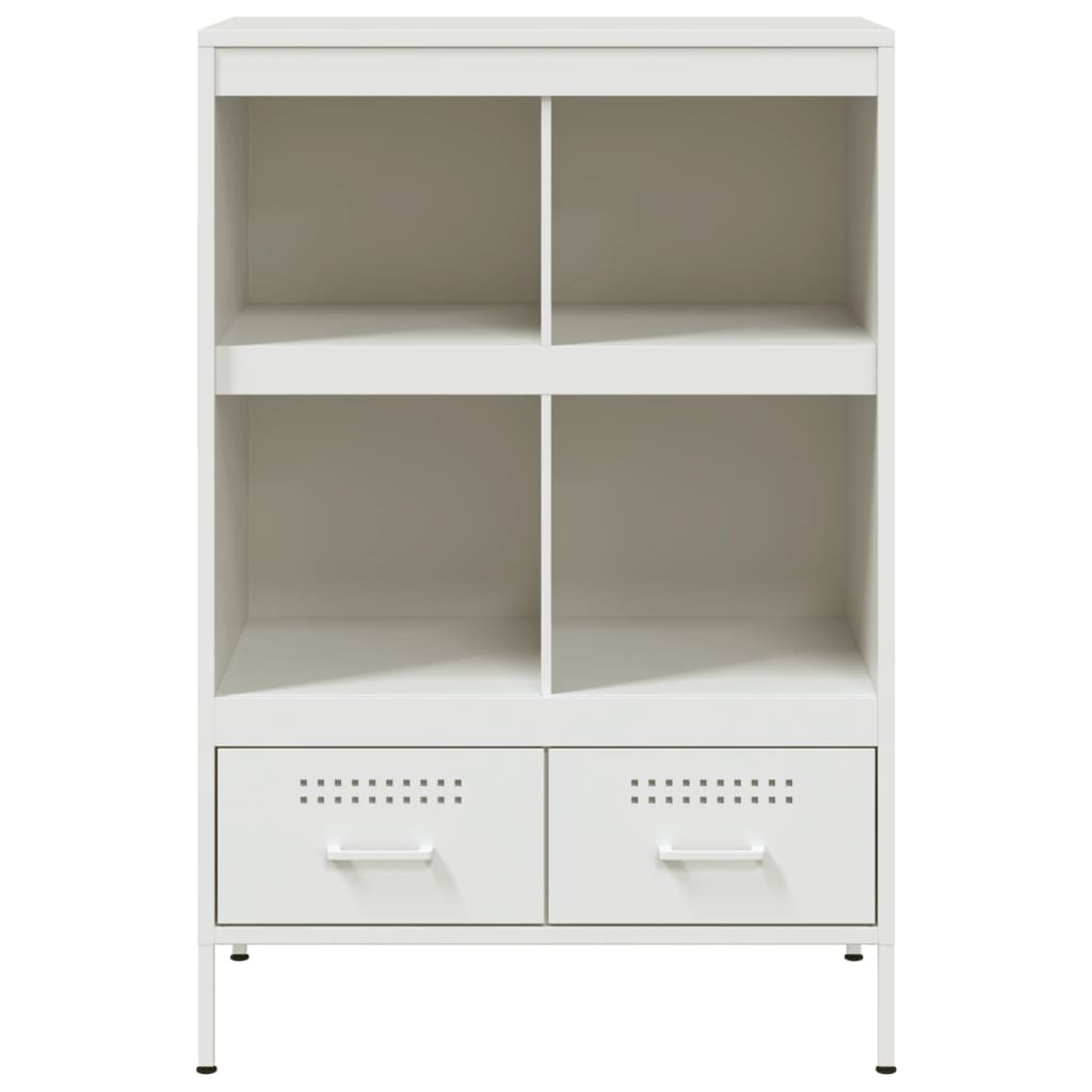 Credenza Bianca 68x39x101,5 cm in Acciaio 843107