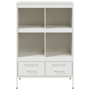 Credenza Bianca 68x39x101,5 cm in Acciaio 843107