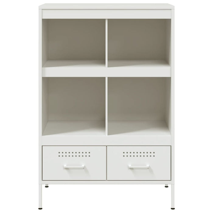 vidaXL Credenza Bianca 68x39x101,5 cm in Acciaio