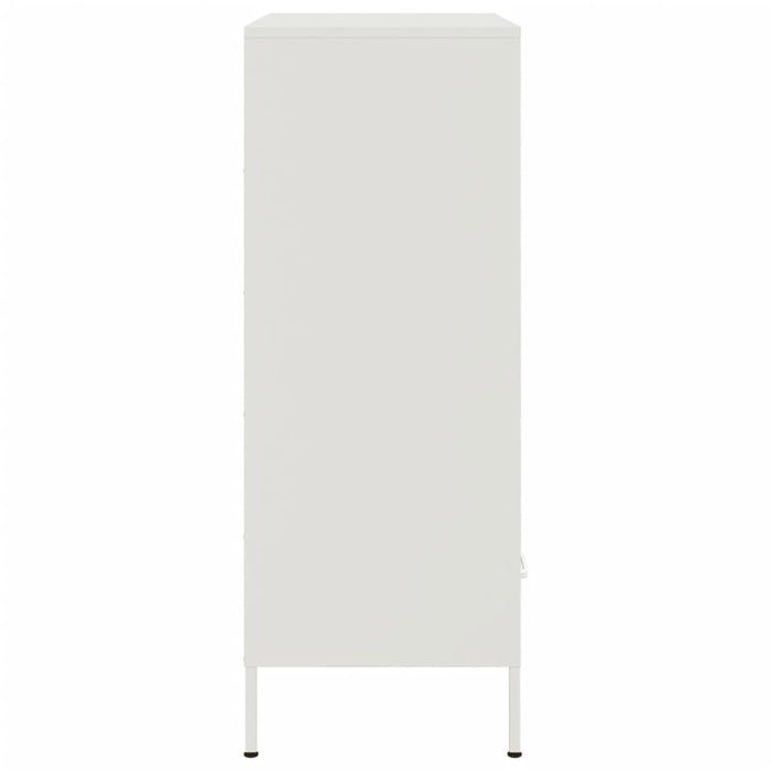 Credenza Bianca 68x39x101,5 cm in Acciaio 843107