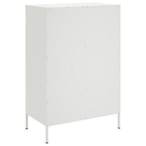 Credenza Bianca 68x39x101,5 cm in Acciaio 843107