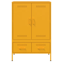 Credenza Giallo Senape 68x39x101,5 cm in Acciaio 843111