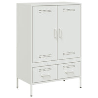 Credenza Bianca 68x39x101,5 cm in Acciaio 843113