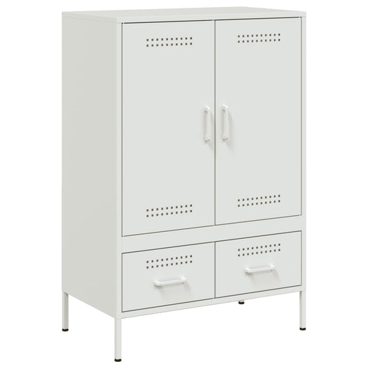 Credenza Bianca 68x39x101,5 cm in Acciaio 843113