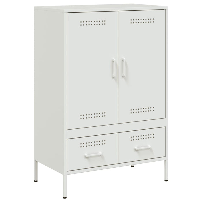 Credenza Bianca 68x39x101,5 cm in Acciaio 843113