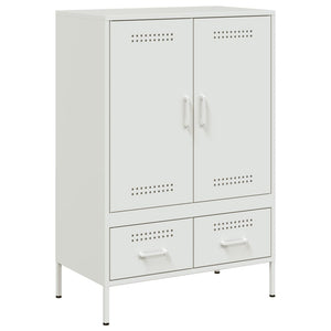 vidaXL Credenza Bianca 68x39x101,5 cm in Acciaio