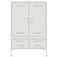 Credenza Bianca 68x39x101,5 cm in Acciaio 843113