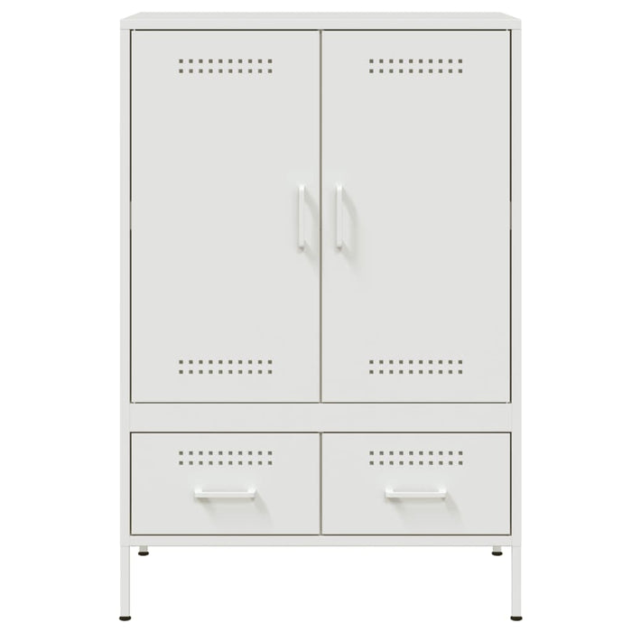 Credenza Bianca 68x39x101,5 cm in Acciaio 843113