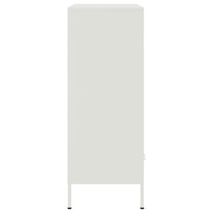 vidaXL Credenza Bianca 68x39x101,5 cm in Acciaio