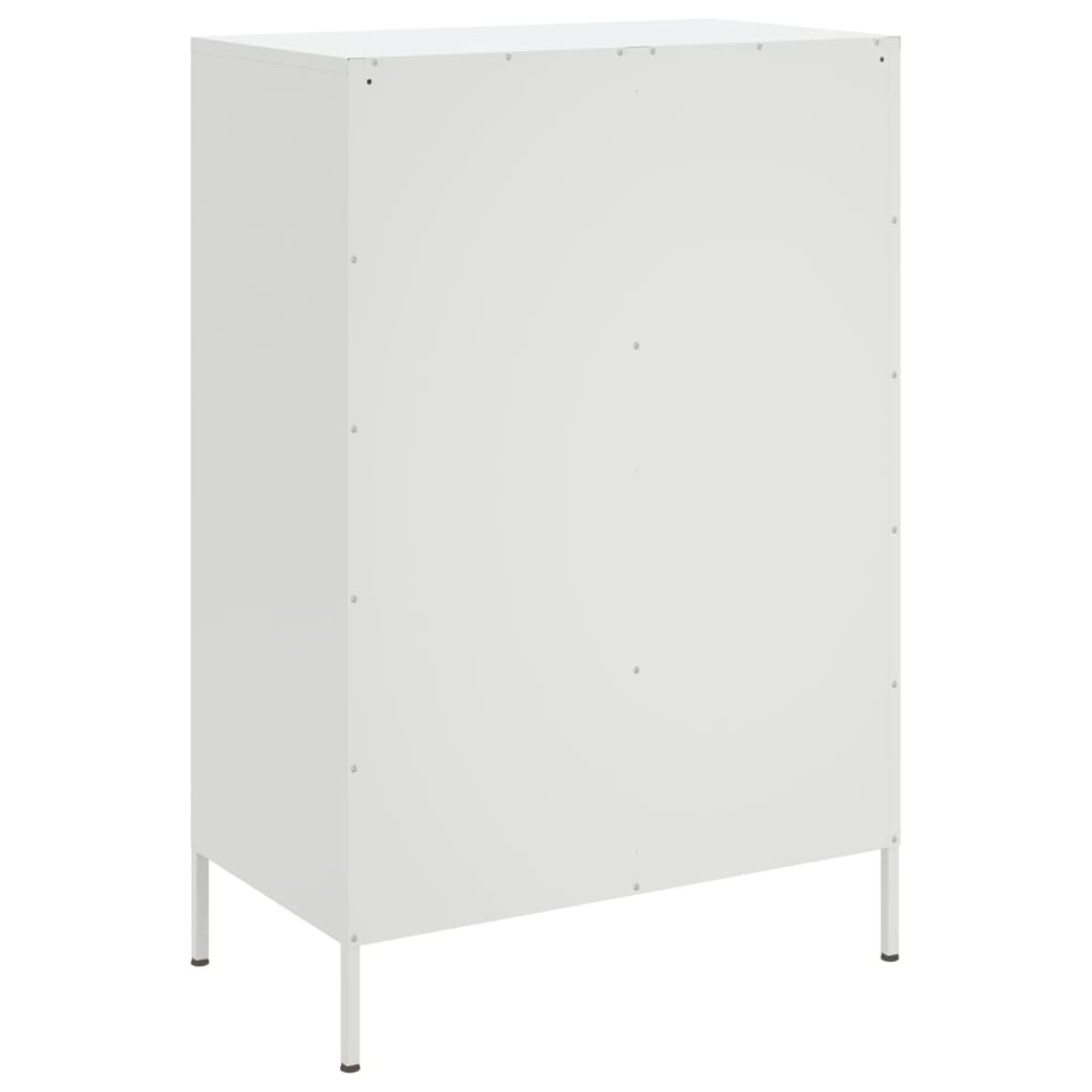 Credenza Bianca 68x39x101,5 cm in Acciaio 843113