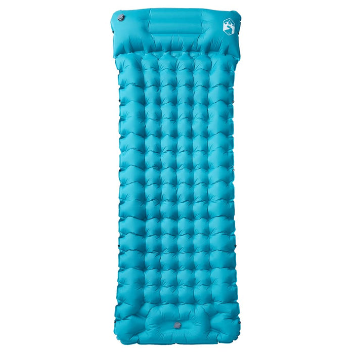 Materasso da Campeggio Autogonfiabile con Cuscini 1 Persona Blu