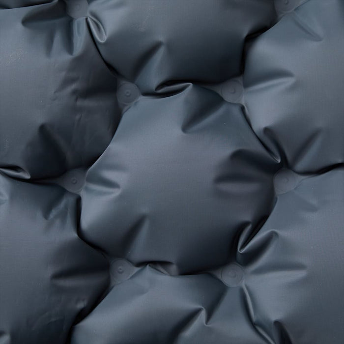 Materasso Campeggio Autogonfiabile con Cuscini 2 Persone Grigio