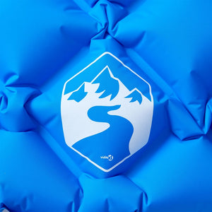 Materasso da Campeggio Gonfiabile con Cuscino 1 Persona Blu 4007110