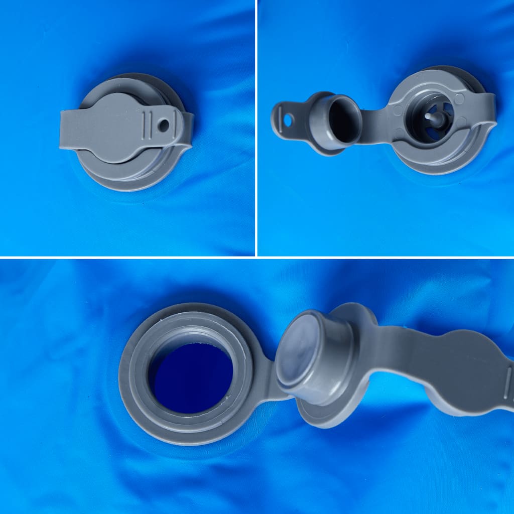 Materasso da Campeggio Gonfiabile con Cuscino 1 Persona Blu 4007110