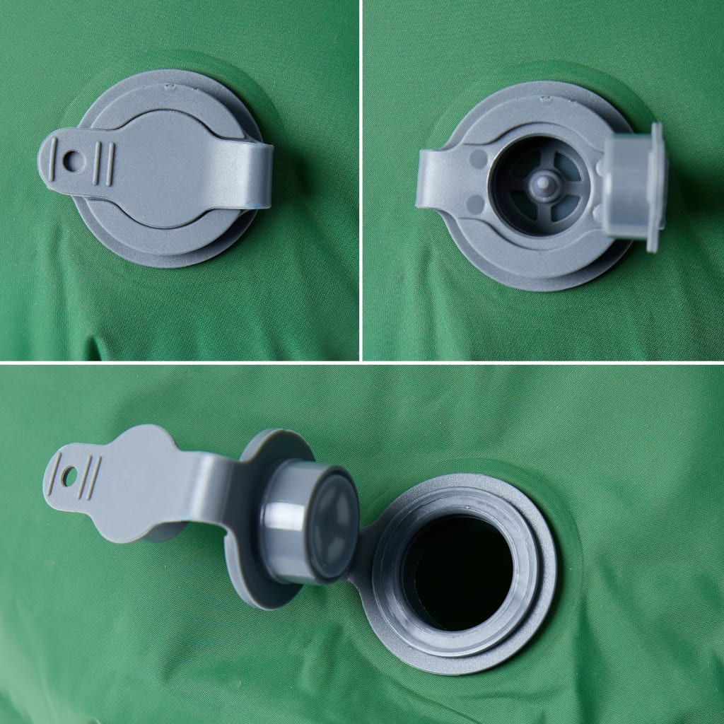 Materasso Campeggio Gonfiabile con Cuscino 1 Persona Verde 4007111