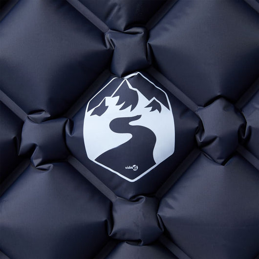 Materasso da Campeggio Gonfiabile 1 Persona Grigio 190x58x6 cm 4007113