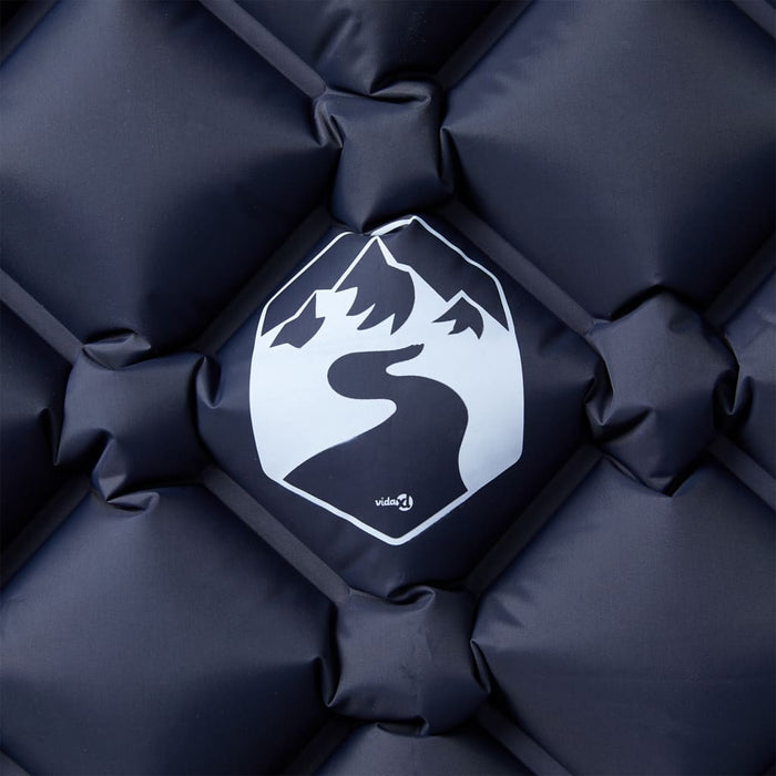 Materasso da Campeggio Gonfiabile 1 Persona Grigio 190x58x6 cm 4007113