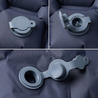 Materasso da Campeggio Gonfiabile 1 Persona Grigio 190x58x6 cm 4007113