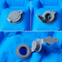 Materasso Campeggio Gonfiabile 1 Persona Blu Marino 190x58x6 cm 4007115