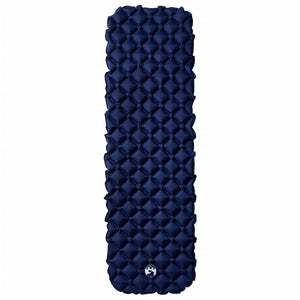 Materasso Campeggio Gonfiabile 1 Persona Blu Marino 190x58x6 cm 4007117