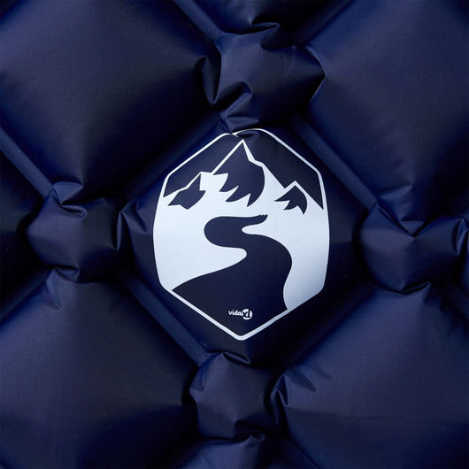 Materasso Campeggio Gonfiabile 1 Persona Blu Marino 190x58x6 cm 4007117