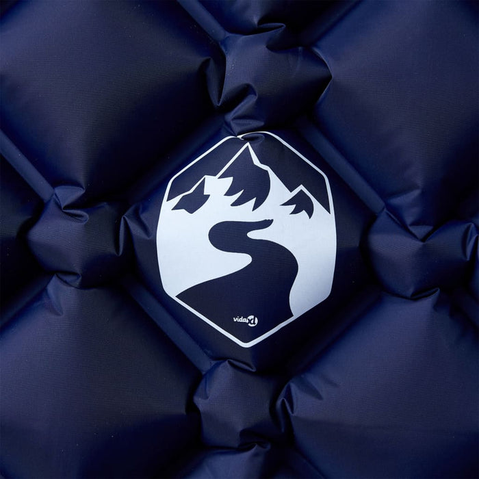 Materasso Campeggio Gonfiabile 1 Persona Blu Marino 190x58x6 cm 4007117