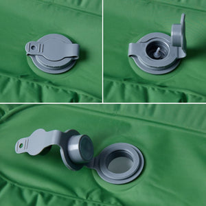 Materasso Campeggio Autogonfiabile con Cuscini 1 Persona Verde