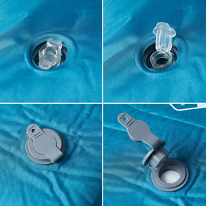 Materasso Campeggio Autogonfiabile Cuscino 1 Persona Turchese 4007125