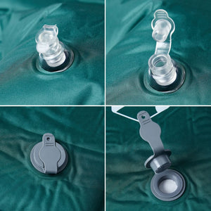 Materasso Campeggio Autogonfiabile con Cuscini 1 Persona Verde