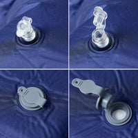 Materasso Campeggio Autogonfiabile Cuscini 1 Persona Blu Marino 4007127