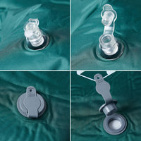 Materasso Campeggio Autogonfiabile con Cuscini 1 Persona Verde 4007136