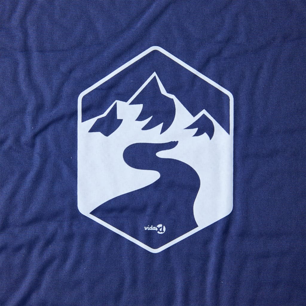 Materasso Campeggio Autogonfiabile Cuscini 1 Persona Blu Marino 4007137